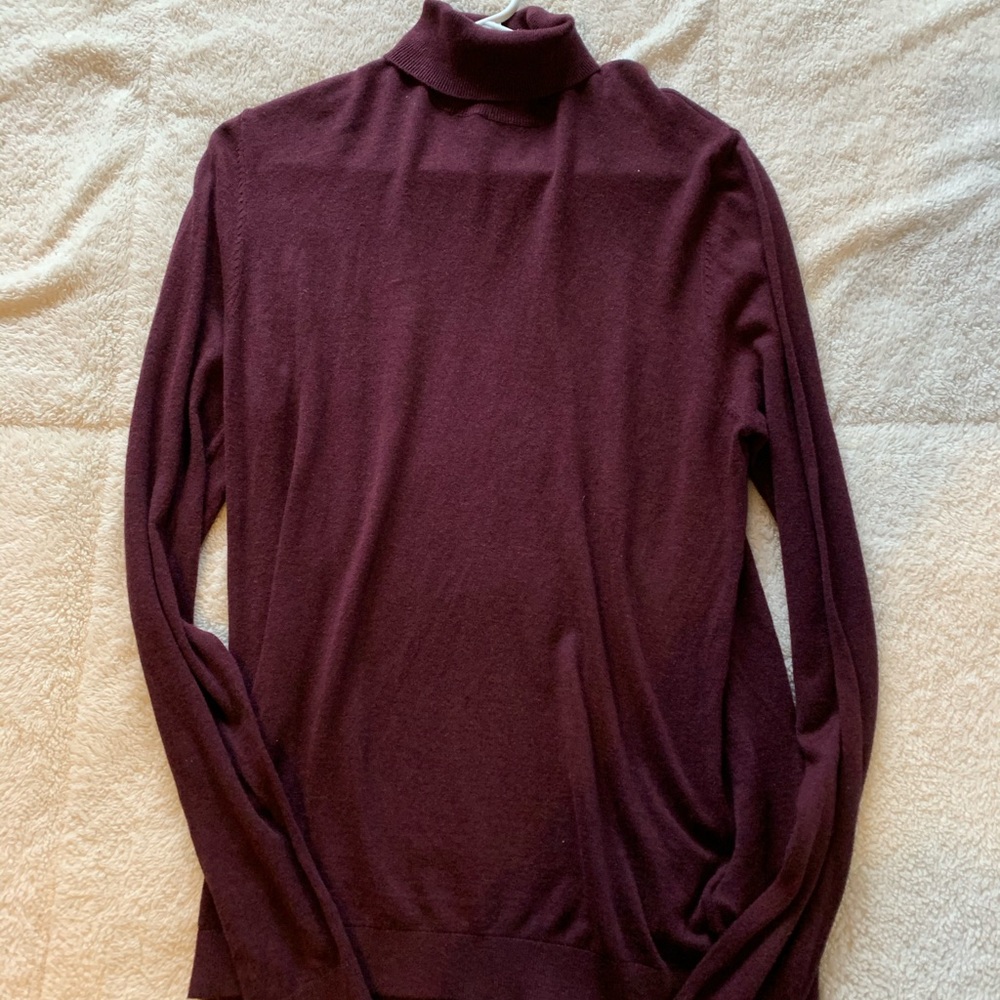 Topman Maroon Turtleneck